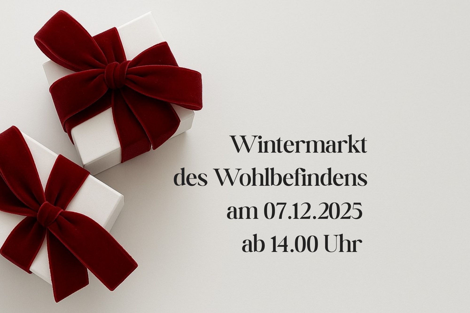 Wintermarkt des Wohlbefindens – am 07.12.2025 ab 14.00 Uhr in der MedVital Gesundheitsresidenz Tegernsee